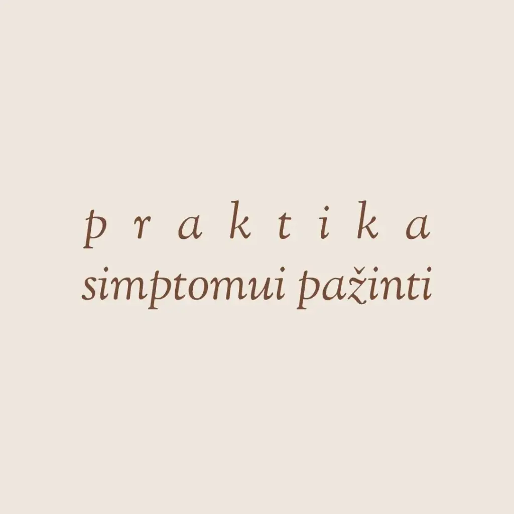 Pažinti simptomą